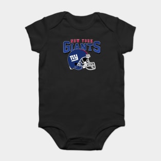 New York Giants Football Helmet Baby Bodysuit